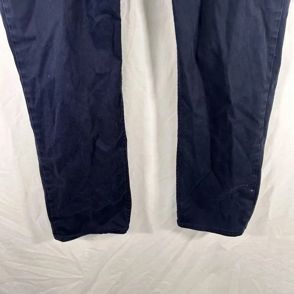 Polo Ralph Lauren Pants Men's 32x32 Blue Chino Pockets Button Zip Cotton Blend